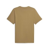 PUMA Men T-shirt - ESS Logo Tee, round neck, cotton, uni Beige (Toasted)