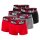 DIESEL Mens Boxershorts - UMBX-DAMIENTHREEPACK, Trunks, 3 Pack Grey/black/red M (Medium)