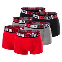 DIESEL Mens Boxershorts - UMBX-DAMIENTHREEPACK, Trunks, 3 Pack Grey/black/red S (Small)