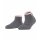FALKE Damen Sneaker-Socken - Cosy Plush, Bündchen,wärmend, kurz Hellgrau/Rosa 35-38