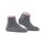 FALKE ladies sneaker socks - Cosy Plush, cuff, warm, short Light grey/Pink 35-38