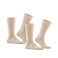 FALKE mens socks, 2-pack - Happy, short socks, cotton White 47-50