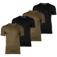 DIESEL Herren T-Shirt 4er Pack - UMTEE-RANDAL-TUBE, Rundhals, kurzarm, einfarbig