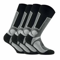 Rohner Basic Unisex Trekking Socken, 4er Pack - Basic Outdoor Socks, Sportsocken Grau 35-38