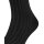 FALKE Herren Socken - Shadow, Strümpfe, Baumwolle, Logo, lang, einfarbig Schwarz/Grau 41-42
