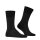 FALKE Mens Socks - Shadow, socks, cotton, logo, long, unicoloured Black/Grey 41-42