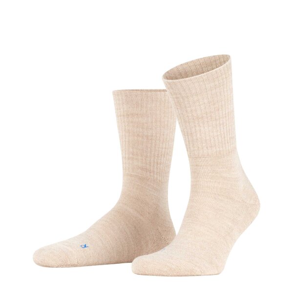FALKE Unisex Sportsocks - Walkie Light, Trekking and Hiking Socks, plain Colours Beige (Sand) 42-43 (UK 8-9)