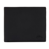 LACOSTE Mens Wallet - M Billfold Coin, Faux Leather, 9.5x12x2.5cm (HxLxW) Black