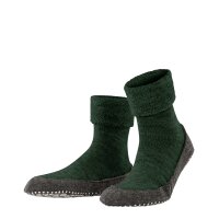 FALKE Unisex Slippers - Cosyshoe SO CP, Anti-slip, solid Colour Dark green 41-42 (UK 7-8)