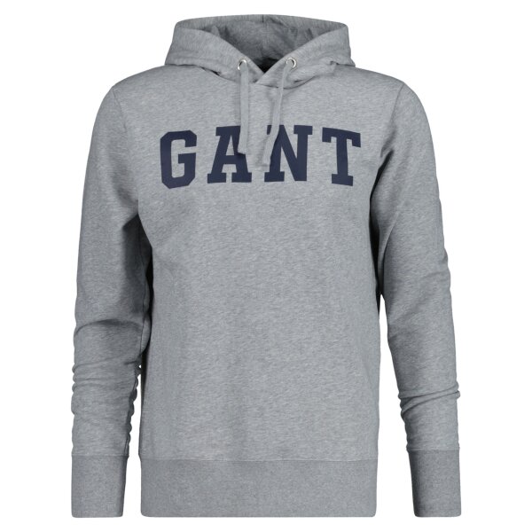 GANT Mens Hoodie - LOGO SWEAT HOODIE, Hooded sweatshirt, Cotton mix, Logo