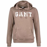 GANT Ladies Sweatshirt - REGULAR SHIELD HOODIE, Hooded Sweater, Logo Beige XS (X-Small)
