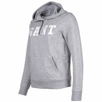 GANT Damen Hoodie - REGULAR GRAPHIC HOODIE, Kapuzen-Sweatshirt, Logo Grau XS
