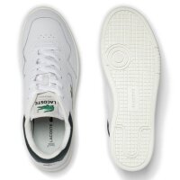 LACOSTE Herren Sneaker - Lineset, Turnschuhe, Echt Leder Weiß/Grün EUR 44