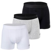 adidas Mens Boxer Trunks, 3 Pack - Trunks, Active Flex Cotton, Logo, 3 Stripes
