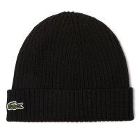 LACOSTE Unisex Beanie - Knitted Beanie, Wool, Logo Patch,...