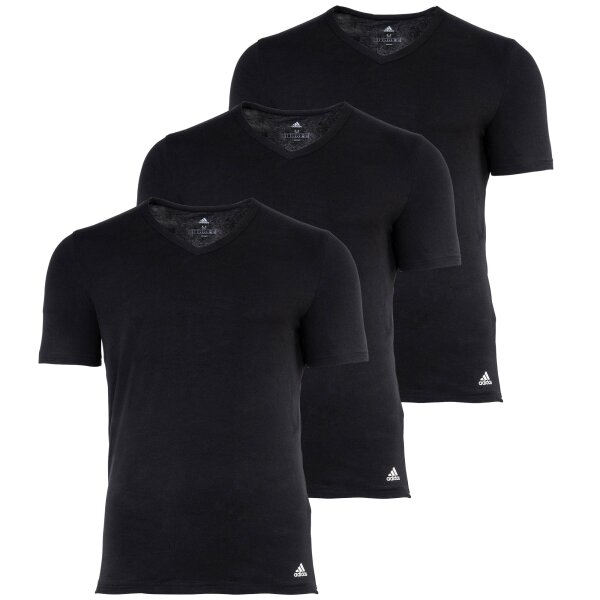 adidas mens t-shirt, 3-pack - Active Core Cotton, V-neck, plain