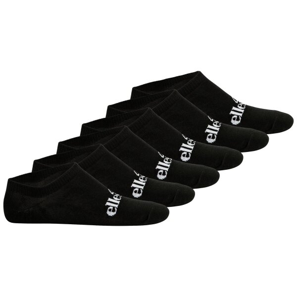 ellesse Unisex Sneaker Socks FRIMO, 3 Pair - No Show Socks, Sport, Logo Black 43-46,5 (UK 9-11.5)