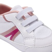 LACOSTE Baby Schuhe - L004 Cub, Krabbelschuhe, Sneaker, Textil mit Kunstleder Weiß/Pink EUR 19