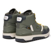 LACOSTE Herren High-Sneaker - T-CLIP WINTER MID Color Block Sneakerboots, Textil Grün EUR 41