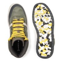 LACOSTE Herren High-Sneaker - T-CLIP WINTER MID Color Block Sneakerboots, Textil Grün EUR 41