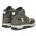 LACOSTE Herren High-Sneaker - T-CLIP WINTER MID Color Block Sneakerboots, Textil Grün EUR 41