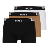 BOSS Mens Boxer Shorts, 3 Pack - 3P Power, Trunks, Underpants, Logo, Plain