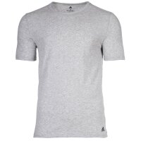 adidas Mens T-Shirt, 2-Pack - Active Flex Cotton, Crew Neck, Plain Multicoloured L (Large)