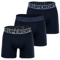 Superdry Herren Boxershorts, 3er Pack - BOXER TRIPLE PACK, Logobund, Organic Cotton