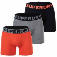 Superdry Herren Boxershorts, 3er Pack  - BOXER TRIPLE PACK, Logobund, Organic Cotton