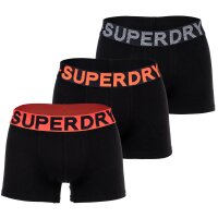 Superdry Herren Boxershorts, 3er Pack - TRUNK TRIPLE PACK, Logobund, Organic Cotton