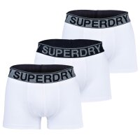 Superdry Herren Boxershorts, 3er Pack - TRUNK TRIPLE PACK, Logobund, Organic Cotton