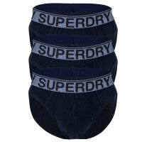 Superdry Herren Slips, 3er Pack - BRIEF TRIPLE PACK, Logobund, Cotton Stretch