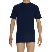 HOM Mens T-Shirt Crew Neck - Tee Shirt Harro New, short Sleeve, round Neck, one coloured Navy XXL (XX-Large)