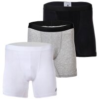 adidas Mens Boxer Briefs, 3 Pack - Active Flex Cotton Boxer Briefs, Logo, 3 Stripes