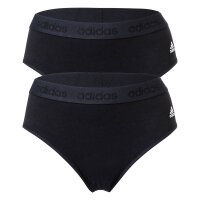adidas Damen Slip, Multipack - Bikini Slip, Smart Cotton Solid, Logo, uni