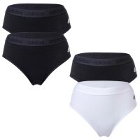 adidas womens briefs, 2-pack - Bikini briefs, Smart Cotton Solid, Logo, uni
