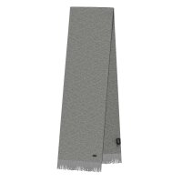 BOSS Mens Scarf, Virgin Wool - Albas, Knitted Scarf, Fringes, 70x25cm, One Size