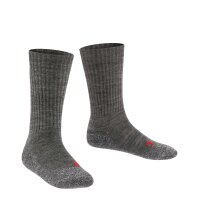 FALKE childrens socks - Active Warm, short socks, wool blend Grey 19-22