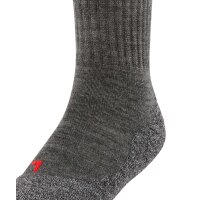 FALKE Kinder Socken - Active Warm, Kurzsocken, Wollmischung Grau 19-22