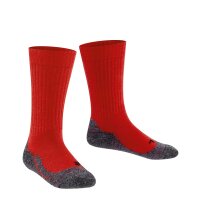 FALKE Kinder Socken - Active Warm, Kurzsocken, Wollmischung Rot 19-22