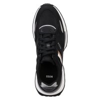 BOSS Mens Sneaker - Jonah Runn mx N, Sneaker, Casual, Retro, Material Mix Black EUR 41 (UK 7,5)