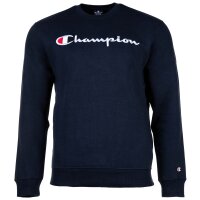 Champion Herren Sweatshirt -  Crewneck, Langarm, Logo, einfarbig