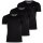 DIESEL Mens T-Shirt , 3-Pack - UMTEE-MICHAELTRHEEPACK, Short Sleeve, V-Neck, Single Color Black XL (X-Large)