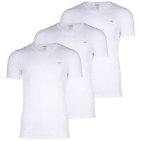 DIESEL Herren T-Shirt , 3er Pack - UMTEE-MICHAELTRHEEPACK, Kurzarm, V-Neck, einfarbig Weiß M