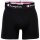 Champion Herren Trunks, 2er Pack -Boxershorts, Baumwolle, Logobund, einfarbig Schwarz S