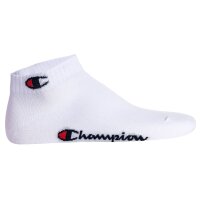 Champion unisex socks, 3-pack - quarter socks, basic, logo White EU 35-38 (UK 3-5)