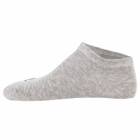 Champion Unisex Sneaker Socken, 3er Pack - Sneaker Socken Basic, Logo Schwarz/Weiß/Grau EU 43-46