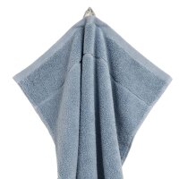 GANT Gästetuch - Premium Handtuch, Frottee, Bio-Baumwolle, Logo, uni Hellblau 30x50cm