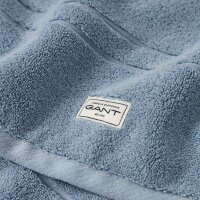 GANT Guest Towel - Premium Towel, terry cloth, organic cotton, logo, uni Light blue 30x50cm