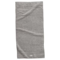 GANT Towel - Premium Towel, terry cloth, organic cotton, logo, uni Grey 50x100cm